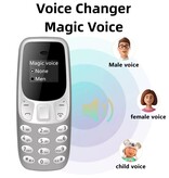 SERVO Mini téléphone BM10 - Écran HD 0,66 pouces - Double SIM - Dumphone GSM - Noir