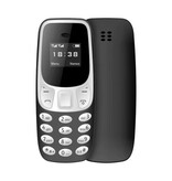 SERVO Mini téléphone BM10 - Écran HD 0,66 pouces - Double SIM - Dumphone GSM - Noir