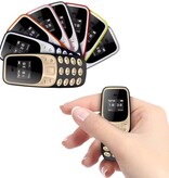 SERVO BM10 Mini Telefoon - 0.66 inch HD Scherm - Dual SIM - Dumphone GSM - Geel