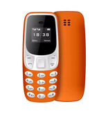 SERVO Mini téléphone BM10 - Écran HD 0,66 pouces - Double SIM - Dumphone GSM - Orange