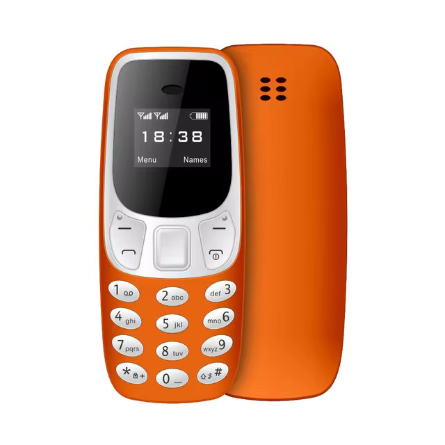 SERVO BM10 Mini Phone - 0.66 inch HD Screen - Dual SIM - Dumphone GSM - Orange