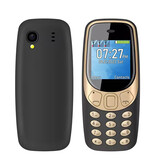 SERVO Q3308 Mini Phone - Écran HD 1,33 pouces - Double SIM - Batterie 600mAh - Dumphone GSM - Bleu - Copy