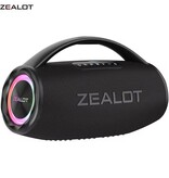 Zealot S97 Wireless Speaker with Handle - Bluetooth 5.2 TWS 80W RGB Boom Box - Black