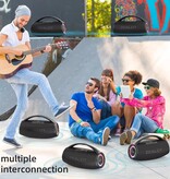 Zealot S97 Wireless Speaker with Handle - Bluetooth 5.2 TWS 80W RGB Boom Box - Black