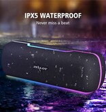 Zealot Enceinte sans fil S55 - Bluetooth 5.2 TWS Boom Box 10W - Noir