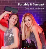 Zealot Enceinte sans fil S55 - Bluetooth 5.2 TWS Boom Box 10W - Noir