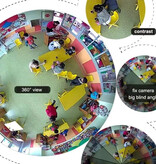 Ohwogot Mini Security Camera - Rookmelder HD 1080p Camcorder Motion Detection Night Vision - Wit