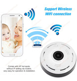 Ohwogot Mini telecamera di sicurezza - Rilevatore di fumo Videocamera HD 1080p Rilevazione di movimento - Bianca