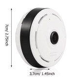 Ohwogot Mini kamera bezpieczeństwa - czujnik dymu Kamera HD 1080p z detekcją ruchu - biała