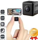 Stuff Certified® Mini Security Camera - 1080p HD Camcorder Motion Detection Night Vision Alarm - Black