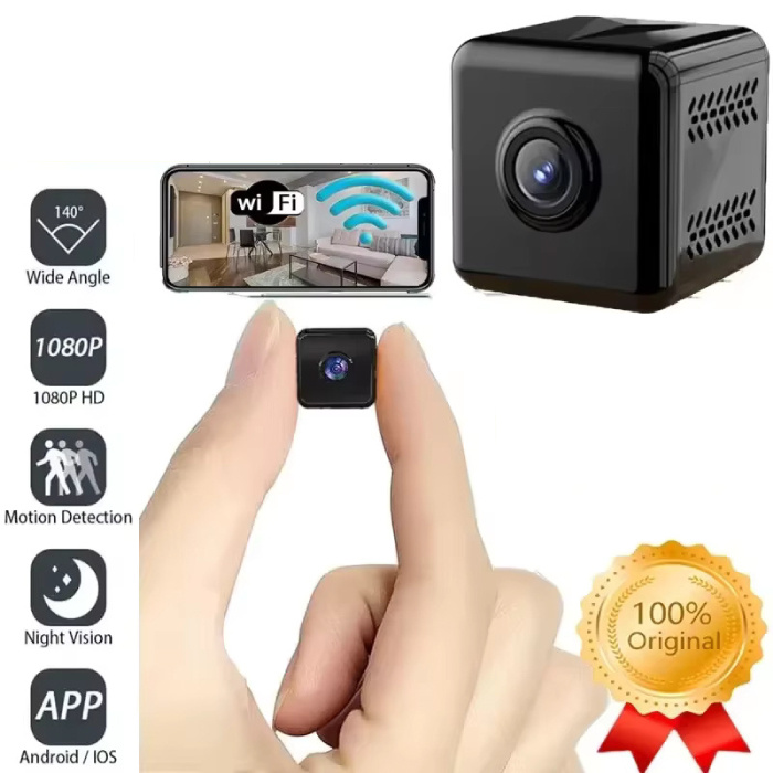 Xiaomi Mini caméra de sécurité - Caméscope HD 1080p Détection de mouvement Alarme de vision nocturne - Noir