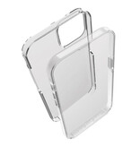 MaxGear Funda de cuerpo completo para iPhone 15 - Cubierta de silicona frontal y trasera transparente de 360°