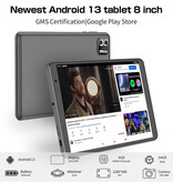 PRITOM B8 Tablet - 8 Inch Display - 64 GB Opslag - 2 MP / 8 MP Camera - 5000mAh Batterij - Roze