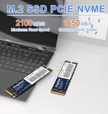 XrayDisk Disque dur SSD interne M.2 - 2 To - PCIe NVME - Carte mémoire SSD pour PC / ordinateur portable