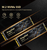XrayDisk Disque dur SSD interne M.2 - 2 To - PCIe NVME - Carte mémoire SSD pour PC / ordinateur portable