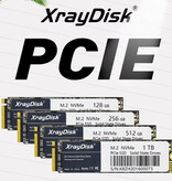 XrayDisk Disque dur SSD interne M.2 - 2 To - PCIe NVME - Carte mémoire SSD pour PC / ordinateur portable