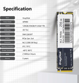 XrayDisk Disque dur SSD interne M.2 - 2 To - PCIe NVME - Carte mémoire SSD pour PC / ordinateur portable