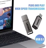 Lenovo Disco duro externo USB - 4 TB - Tarjeta de memoria para PC / Laptop - Gris - Copy