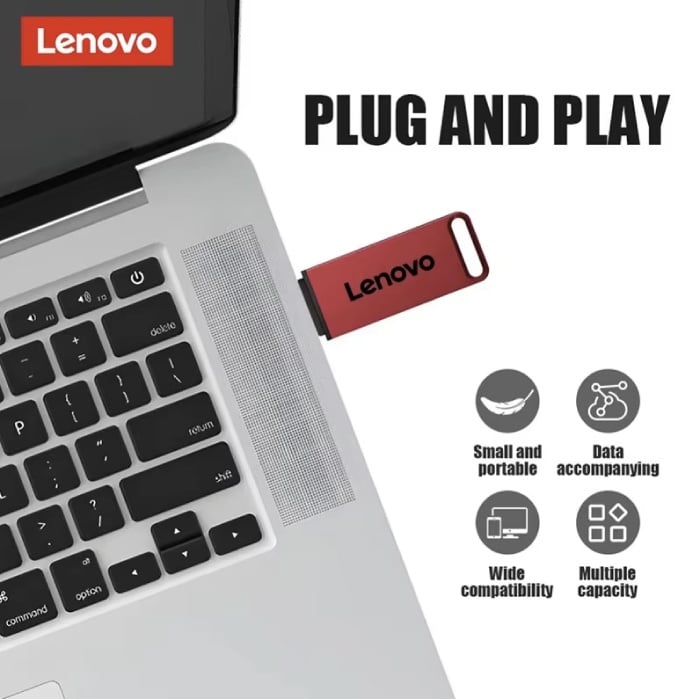 Lenovo Disco rigido USB esterno - 1 TB - Scheda di memoria per PC/laptop - Copy