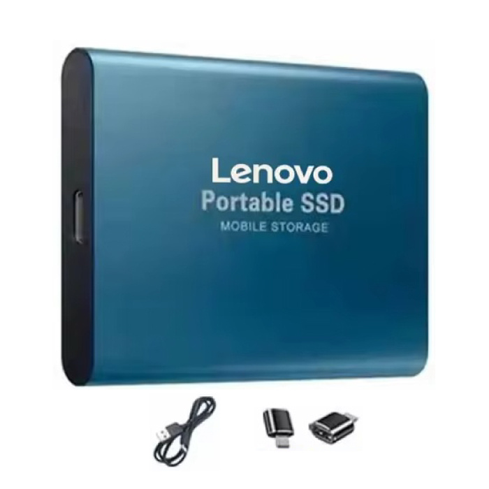 External SSD Card - USB Hard Drive - 4 TB - Memory Card for PC / Laptop - Blue