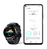 Huawei Smartwatch Honor MagicWatch 2 - Cinturino in silicone - Display AMOLED da 1,39" - Orologio sportivo con monitoraggio della frequenza cardiaca - Nero