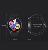 Senbossi Reloj inteligente Universe Watch 6 - Correa de malla - Pantalla de 1,40" - Reloj deportivo con seguimiento deportivo de oxígeno y frecuencia cardíaca - Plata