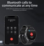 Senbossi Reloj inteligente Universe Watch 6 - Correa de malla - Pantalla de 1,40" - Reloj deportivo con seguimiento deportivo de oxígeno y frecuencia cardíaca - Plata