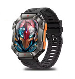 Xiaomi Montre intelligente Halo - Bracelet en silicone - Écran 2" - Montre de suivi de sport d'oxygène de fréquence cardiaque - Noir