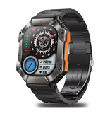 Xiaomi Reloj inteligente Halo - Correa de acero - Pantalla de 2" - Reloj deportivo con seguimiento deportivo de oxígeno y frecuencia cardíaca - Negro