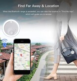 Xiaomi Mini localizzatore GPS per iOS - Localizzatore di sicurezza in tempo reale anti-smarrimento di bici per auto - Bianco