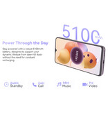 Cubot Smartphone A10 - 12 Go de RAM - 128 Go de stockage - Appareil photo 48 MP - Batterie 5100mAh - Violet