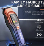 KIKIDO KK-A2 Shaver - Electric Hair Clipper Trimmer Cordless Shaver - Orange-Blue