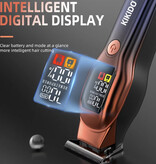 KIKIDO KK-A2 Scheerapparaat - Elektrsiche Tondeuse Trimmer Draadloos Scheermachine - Oranje-Blauw