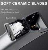 Predyee Electric Hair Clipper - Shaver Trimmer Cordless Razor - Black