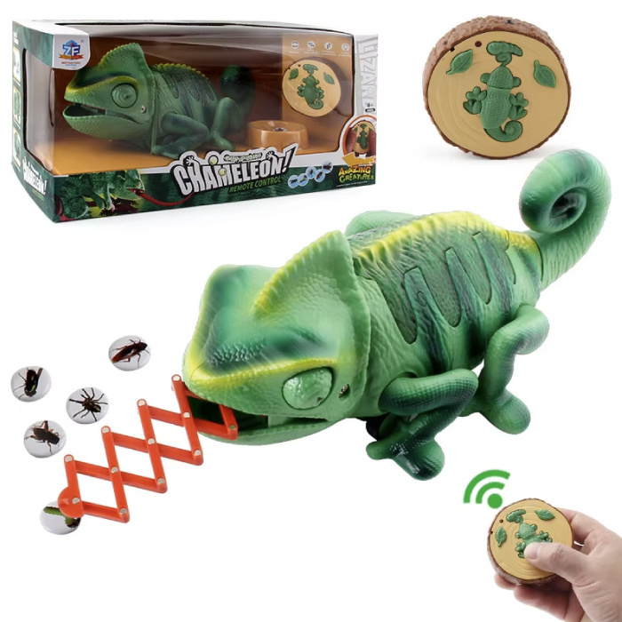 RC Kameleon met IR Afstandsbediening - Robot Hagedis Speelgoed Bestuurbaar Dier - Groen