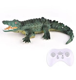Stuff Certified® Crocodile RC avec télécommande 2,4 G - Animal robot contrôlable en alligator jouet étanche - Vert