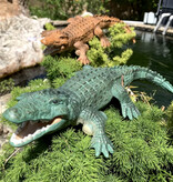 Stuff Certified® Krokodyl RC z pilotem 2.4G - Wodoodporna zabawka sterowana przez aligatora - Robot Animal - Zielony