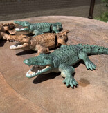 Stuff Certified® Krokodyl RC z pilotem 2.4G - Wodoodporna zabawka sterowana przez aligatora - Robot Animal - Zielony