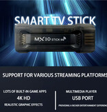Stuff Certified® MX10 Android TV Stick - Receptor HDMI Cast 4K - 1 GB de RAM - 8 GB de espacio de almacenamiento
