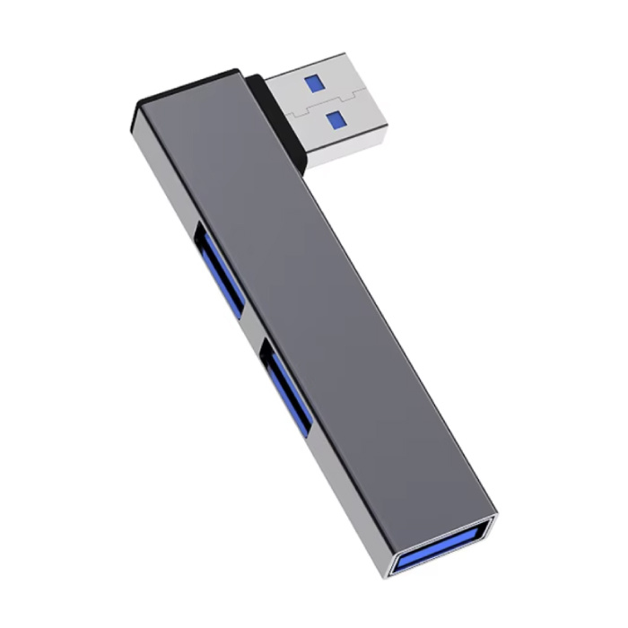 ALLOYSEED 3 in 1 USB 3.0 Hub - Splitter Data Transfer Charger 5 Gbps - Gray
