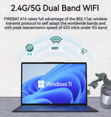 Firebat A16 Notebook - 16 Inch - 16 GB RAM - 1 TB Storage - Laptop Lightweight Business Computer