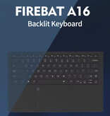 Firebat A16 Notebook - 16 Inch - 16 GB RAM - 1 TB Storage - Laptop Lightweight Business Computer