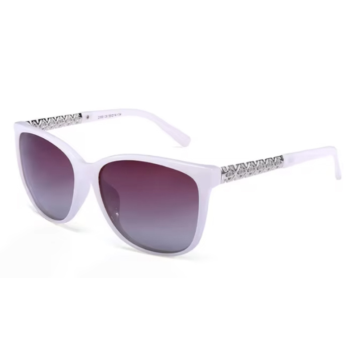 Modne okulary przeciwsłoneczne dla kobiet - okulary UV400 odcienie jazdy - białe