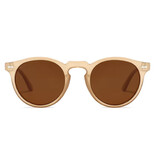 ROSYBEE Vintage-Sonnenbrille für Damen – UV400 polarisierte Brille – Braun
