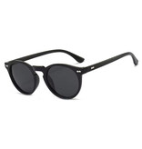 ROSYBEE Lunettes de soleil vintage pour femmes - Lunettes polarisées UV400 - Noir