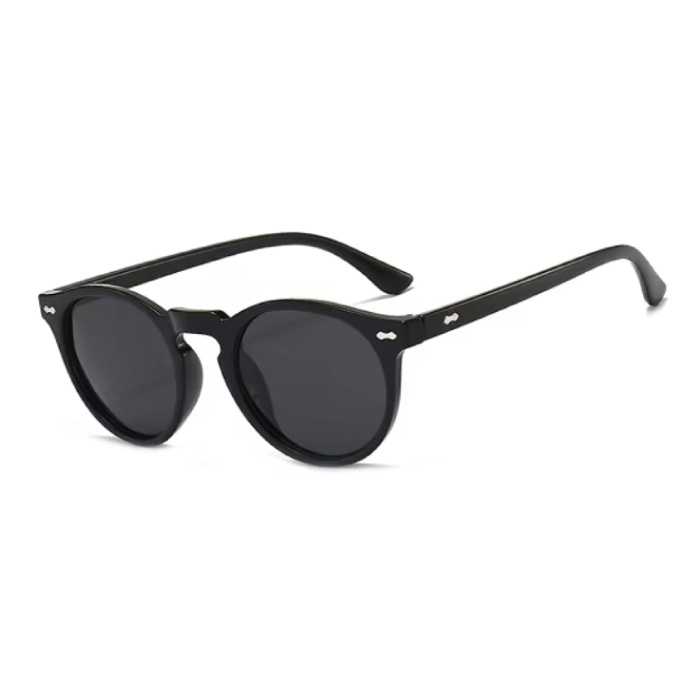 Vintage-Sonnenbrille für Damen – UV400-polarisierte Brille – Schwarz