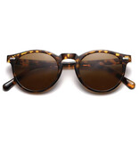 ROSYBEE Occhiali da sole vintage da donna - Occhiali con tonalità polarizzate UV400 - Marrone leopardato