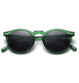 ROSYBEE Damskie okulary przeciwsłoneczne w stylu vintage – okulary z polaryzacją UV400 i odcieniami – zielone