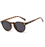 ROSYBEE Damskie okulary przeciwsłoneczne w stylu vintage - Odcienie okularów polaryzacyjnych UV400 - Leopard Black