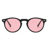 ROSYBEE Occhiali da sole vintage da donna - Occhiali da vista polarizzati UV400 - Nero Rosa